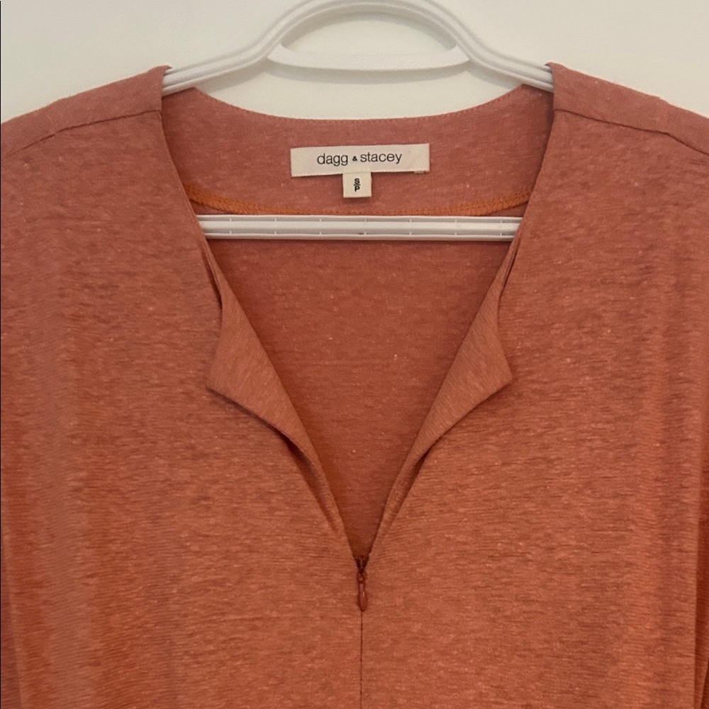Chic Rust Orange Romper - Picture 3 of 4